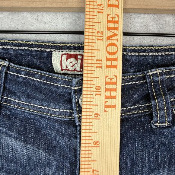 LEI Flare Jeans 15 Short Mid Rise Sophia Hipster Y2K Mallcore Bella Swan Scene - Picture 10 of 16